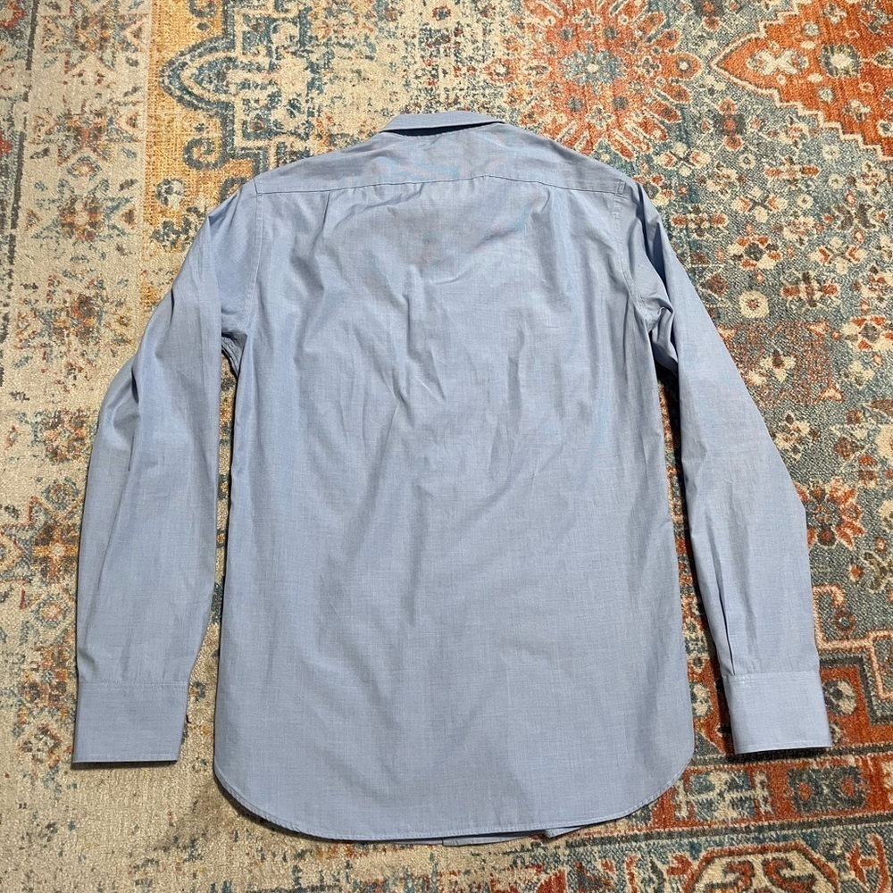 J.Crew Thompson blue premium suiting/dress shirt - Picture 3 of 4